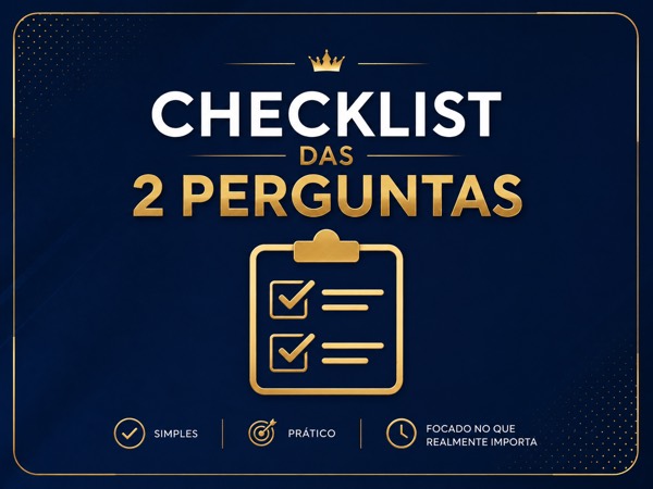 Capa do Checklist das 2 Perguntas